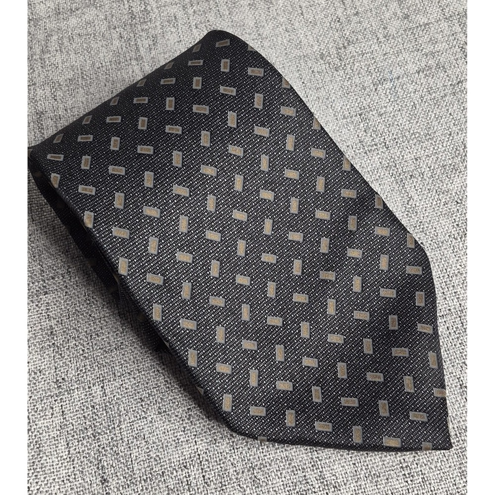 Vintage 90's MACHADO george machado Silk Tie 4" x 60" Made in USA Printed Italy